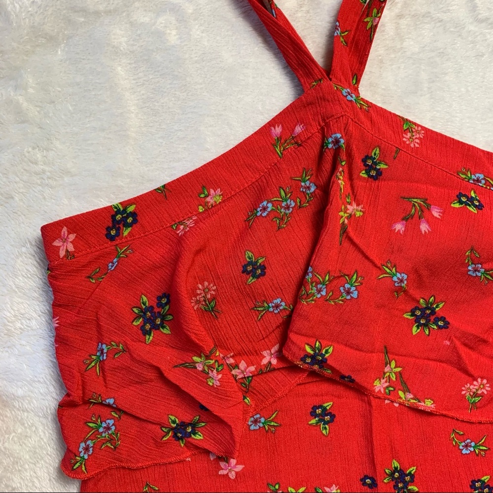 Y-neck Crop Top, size S 🌺 - Picture 2 of 5